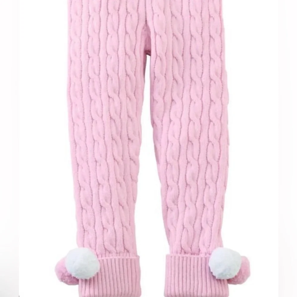 Mud Pie Cable Knit Leggings For Baby Girls